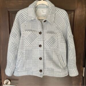 Anthropologie Greylin Houndstooth Shirt Jacket - Size XS